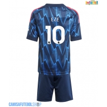 Camisa de time de futebol Arsenal Eberechi Eze #10 Replicas 2º Equipamento Infantil 2025-26 Manga Curta (+ Calças curtas)